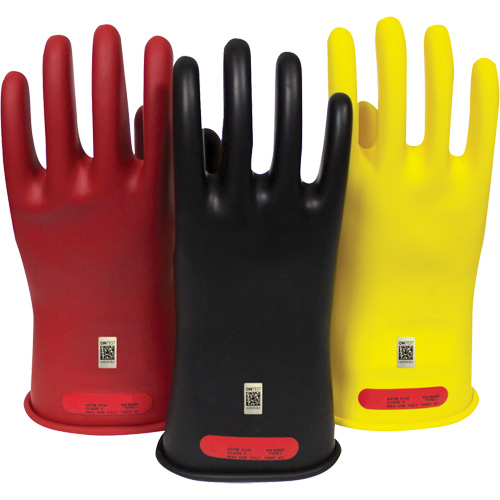 Gants en caoutchouc pour travaux &eacute;lectriques Arcguard, Taille 8, 10" lo Brunswick Fyr & Safety