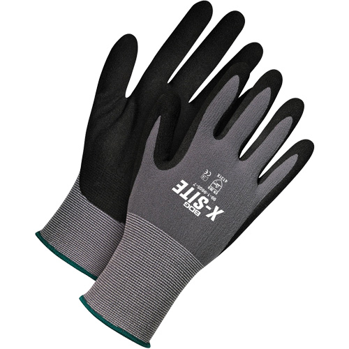 Gants enduits l&eacute;gers X-Site, 8, R&ecirc;vetement Nitrile, Calibre 15, Enveloppe en Nylon/Lycra Brunswick Fyr & Safety