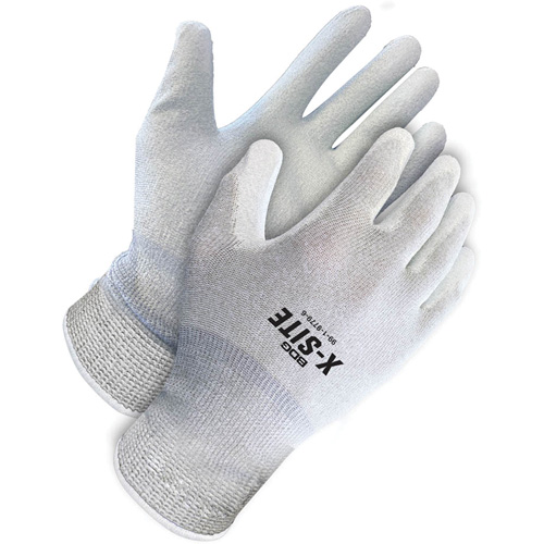 Gants enduits antistatiques X-Site, 8, R&ecirc;vetement Polyur&eacute;thane, Calibre 15, Enveloppe en Nylon/Cuivre Brunswick Fyr & Safety