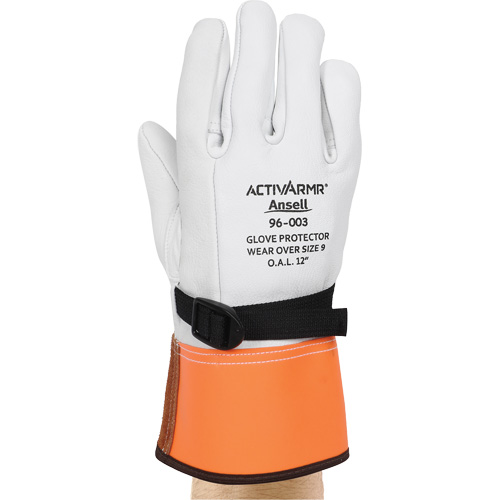 Gants de protection en cuir pour haute tension 96-003, Taille 8, 12" lo Brunswick Fyr & Safety