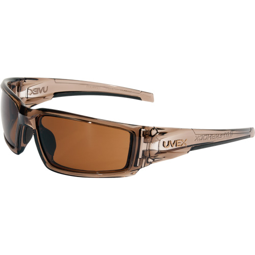 Uvex HydroShield&reg; Hypershock&reg; Safety Glasses, Espresso Lens, Anti-Fog/Anti-Scratch, ANSI Z87+/Meets/Exceeds CSA Z94.3 Brunswick Fyr & Safety