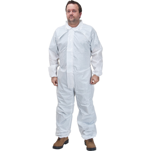 Premium Coveralls, Small, White, Microporous Brunswick Fyr & Safety
