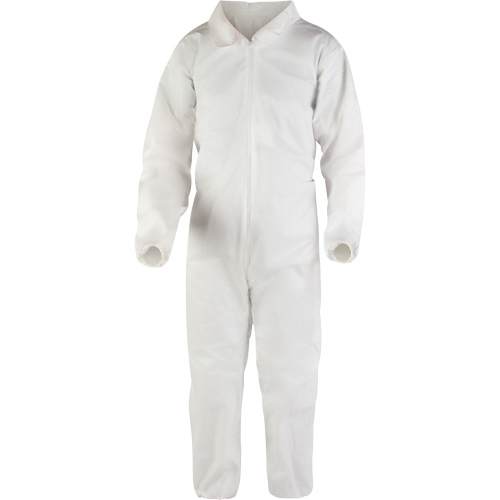 Premium Coveralls, Medium, White, Microporous Brunswick Fyr & Safety