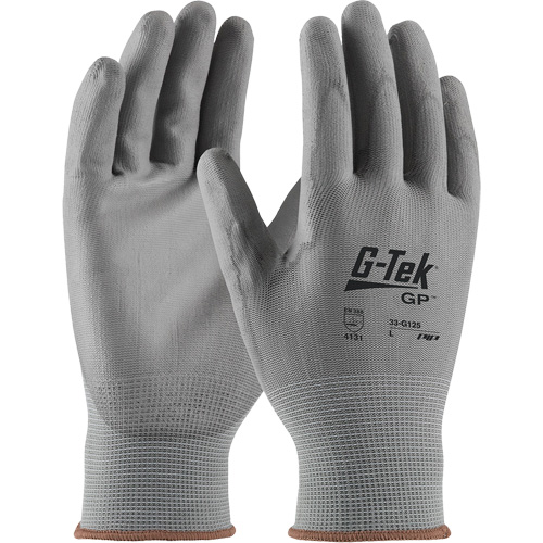 Gants enduits G-Tek GP, 2T-Grand, R&ecirc;vetement Polyur&eacute;thane, Calibre 13, Enveloppe en Nylon Brunswick Fyr & Safety