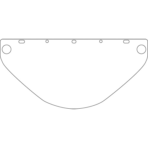 Dynamic Universal Fit Safety Visor, Polycarbonate, Clear Tint Brunswick Fyr & Safety