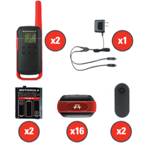 Radios bidirectionnelles Talkabout, Bande FRS, 22 canaux, Port&eacute;e 32 km Brunswick Fyr & Safety