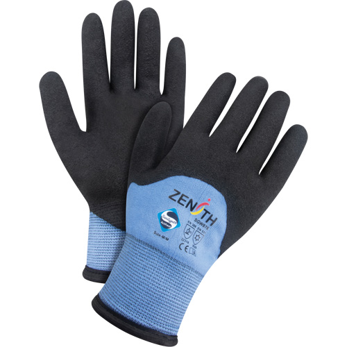 Gants enduits ZX-30° de premi&egrave;re qualit&eacute;, T-Grand, R&ecirc;vetement Mousse de PVC, Calibre 15, Enveloppe en Nylon Brunswick Fyr & Safety