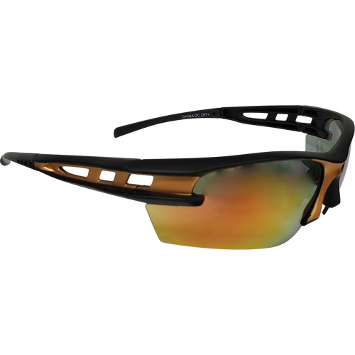 Mango Safety Glasses, Orange Mirror Lens, Meets/Exceeds CSA Z94.3 Brunswick Fyr & Safety