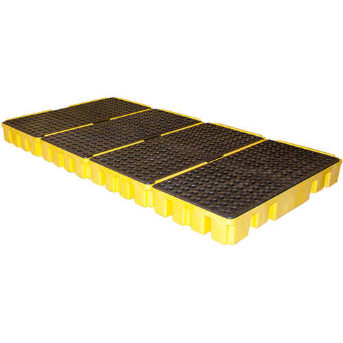 Low Profile Spill Pallet, 102 US gal. Spill Capacity, 96" x 49" x 6.5" Brunswick Fyr & Safety
