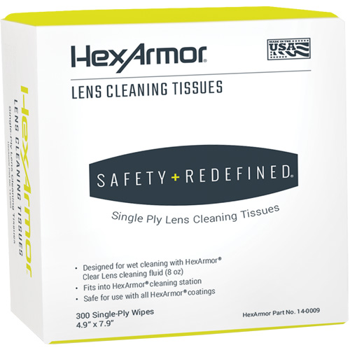Lens Cleaning Tissues, 4.9" x 7.9", 300 /Pkg. Brunswick Fyr & Safety