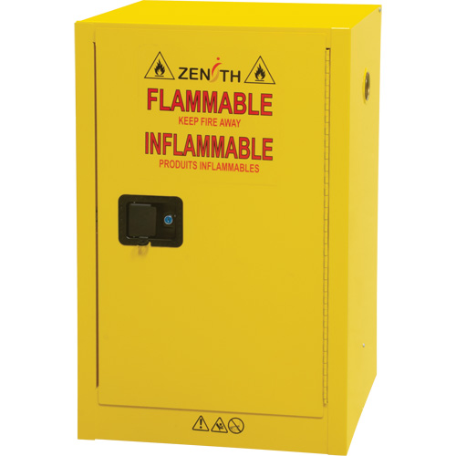 Flammable Aerosol Storage Cabinet, 12 gal., 1 Door, 23" W x 35" H x 18" D Brunswick Fyr & Safety