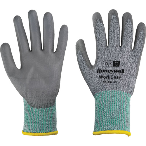 Gants de protection contre les coupures WorkEasy, Taille 6/T-petit, Calibre 13, Rev&ecirc;tement Polyur&eacute;thane, Enveloppe en PEHP/Fibre de verre, ASTM ANSI niveau A3/EN 388 niveau C Brunswick Fyr & Safety