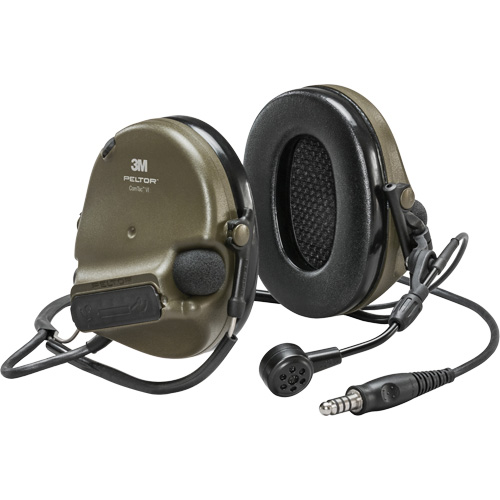 Casque VI NIB avec fils de sortie unique Peltor ComTac, Style Cordon cervical, 22 dB Brunswick Fyr & Safety