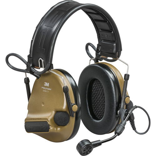 Casque VI NIB avec rail arc Peltor ComTac, Style Bandeau, 23 dB Brunswick Fyr & Safety