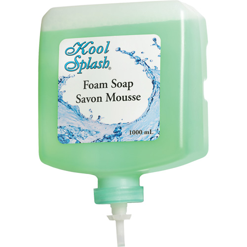 Savon apaisant &agrave; l'alo&egrave;s Kool Splash, Mousse, 1000 ml, Parfum&eacute; Brunswick Fyr & Safety
