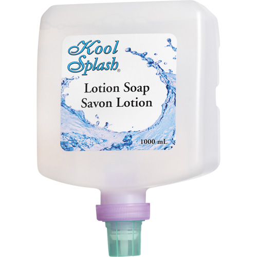 Savon moussant Clearly Lotion Kool Splash, Cr&egrave;me, 1000 ml, Sans parfum Brunswick Fyr & Safety