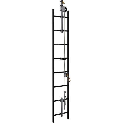 20' Lad-Saf Cable Vertical Safety System, Galvanized Steel Brunswick Fyr & Safety