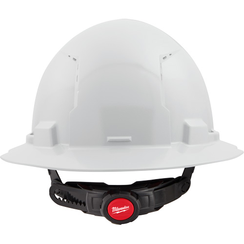 Full Brim Hardhat, Meets CSA Type 1, Ratchet Suspension, Vented Brunswick Fyr & Safety