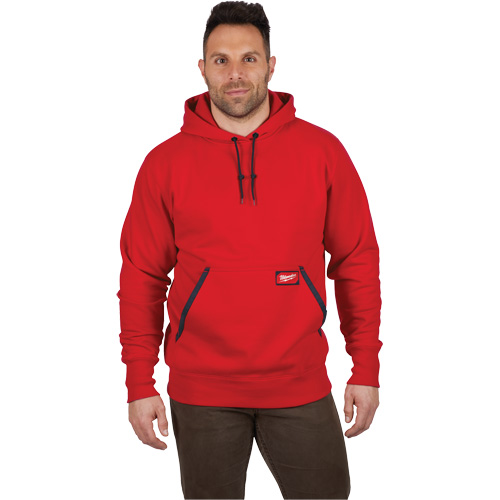 Heavy-Duty Pullover Hoodie, Men's, Small, Red Brunswick Fyr & Safety