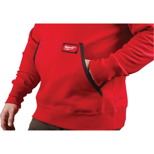Heavy-Duty Pullover Hoodie, Men's, Small, Red Brunswick Fyr & Safety
