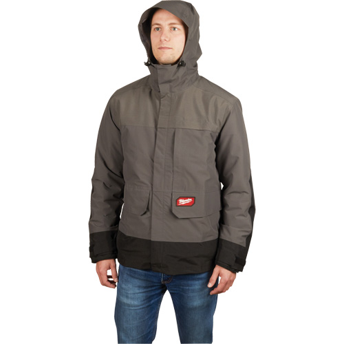 Blouson imperm&eacute;able Hydrobreak, Hommes, 3T-Grand, Gris Brunswick Fyr & Safety