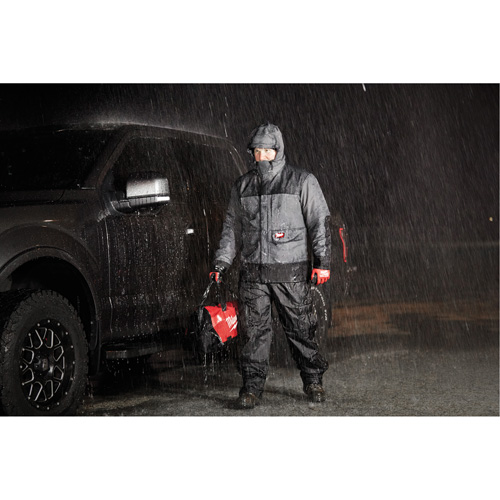 Blouson imperm&eacute;able Hydrobreak, Hommes, 3T-Grand, Gris Brunswick Fyr & Safety