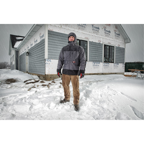 Blouson imperm&eacute;able Hydrobreak, Hommes, 3T-Grand, Gris Brunswick Fyr & Safety