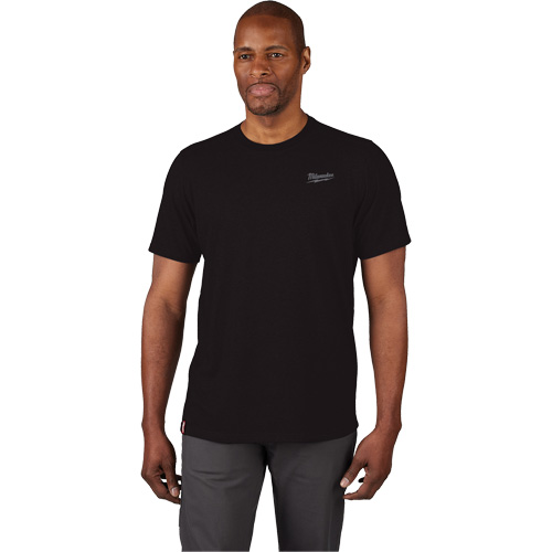 Hybrid Work Tee Shirt, Men's, Small, Black Brunswick Fyr & Safety