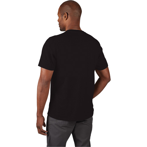 Hybrid Work Tee Shirt, Men's, Small, Black Brunswick Fyr & Safety