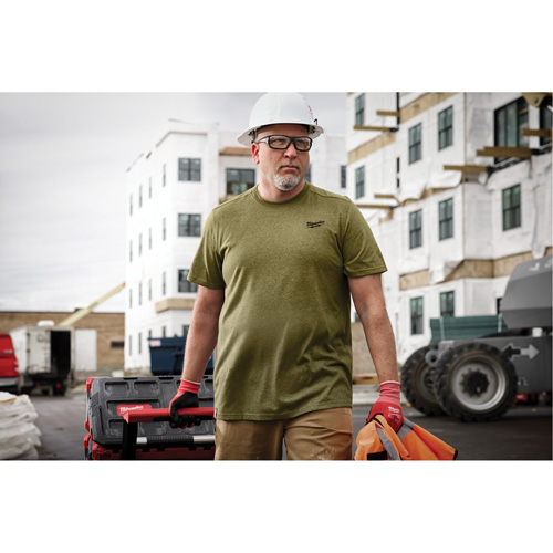 T-shirt de travail hybride, Hommes, Petit, Vert Brunswick Fyr & Safety