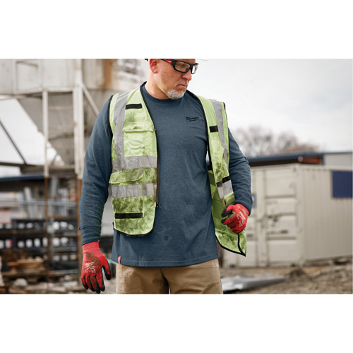Hybrid Work Tee Shirt, Men's, Small, Blue Brunswick Fyr & Safety