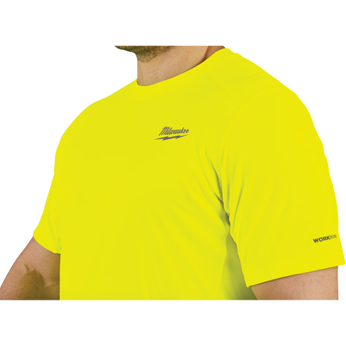 Workskin Lightweight High Visibility Shirt, Men's, Small, Yellow Brunswick Fyr & Safety