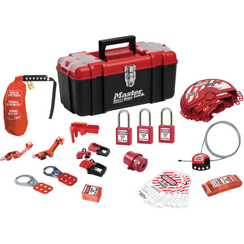 Standard Lockout Kit with Zenex Thermoplastic Locks, Electrical/Valve Kit, 27 Components Brunswick Fyr & Safety
