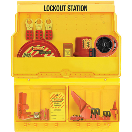 Premier Valve & Electrical Deluxe Lockout Station, None Padlocks, 32 Padlock Capacity, Padlocks Not Included Brunswick Fyr & Safety