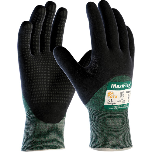 Gants r&eacute;sistant aux coupures ATG MaxiFlex Cut, Taille T-Grand, Calibre 15, Rev&ecirc;tement Nitrile, Enveloppe en Fil technique, ASTM ANSI niveau A2/EN 388 niveau 3/EN 388 niveau B Brunswick Fyr & Safety