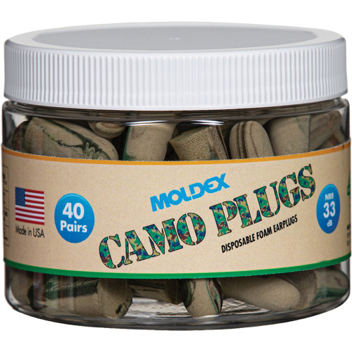 Camo Earplugs, Bulk - Canister Brunswick Fyr & Safety