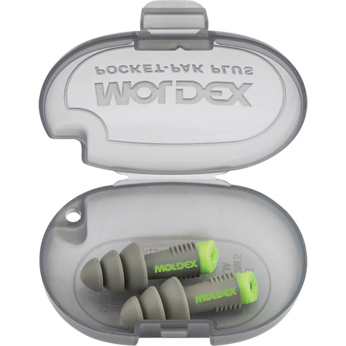 Alphas Reusable Earplugs, Uncorded, Bulk - Plastic Case, 27 dB NRR, One-Size Brunswick Fyr & Safety