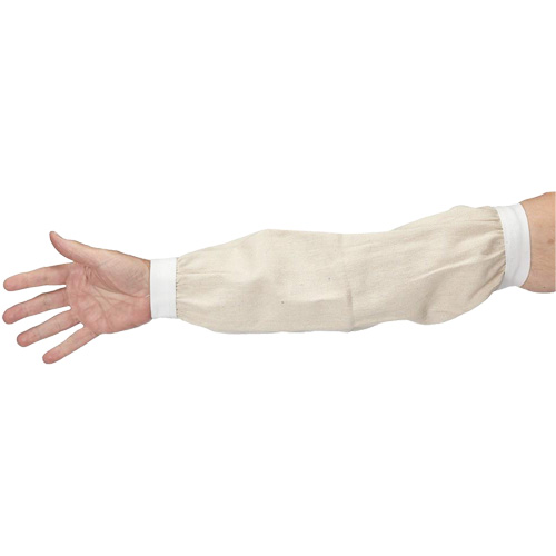 Sleeves, 18", Cotton, White Brunswick Fyr & Safety