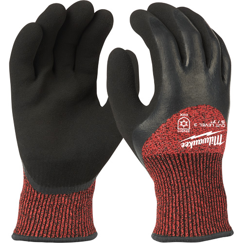 Winter Cut-Resistant Gloves, Size X-Large, 15 Gauge, Rubber Latex Coated, ANSI/ISEA 105 Level 3 Brunswick Fyr & Safety
