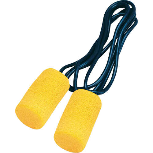 Bouchons d'oreilles classiques E-A-R, Vrac - Sac en poly, Grand, Avec cordon Brunswick Fyr & Safety