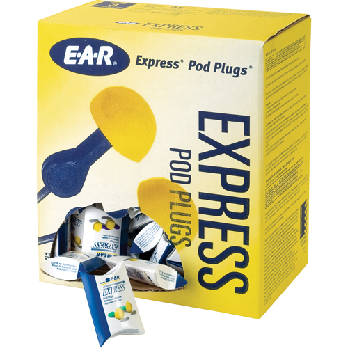 Bouchons d'oreilles rapides de style capsule E-A-R, Sans cordon, Vrac - Sachet coussin, 25 dB NRR, Taille unique Brunswick Fyr & Safety