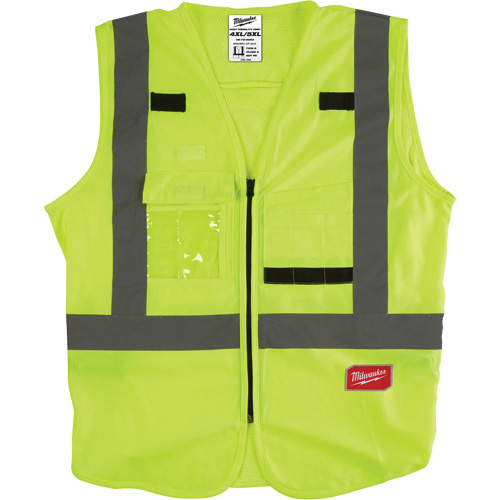 Safety Vest, High Visibility Lime-Yellow, Medium/Small Brunswick Fyr & Safety