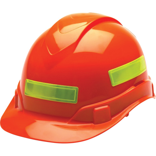 Autocollants r&eacute;fl&eacute;chissants vert lime pour casque Brunswick Fyr & Safety
