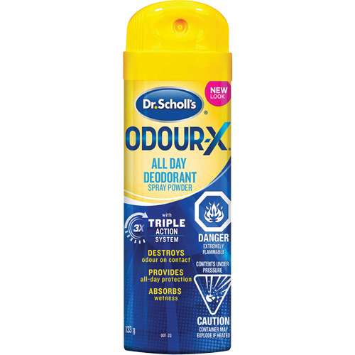 Dr. Scholl's&reg; Odour Destroyers&reg; All-Day Foot Deodorant Spray Powder Brunswick Fyr & Safety