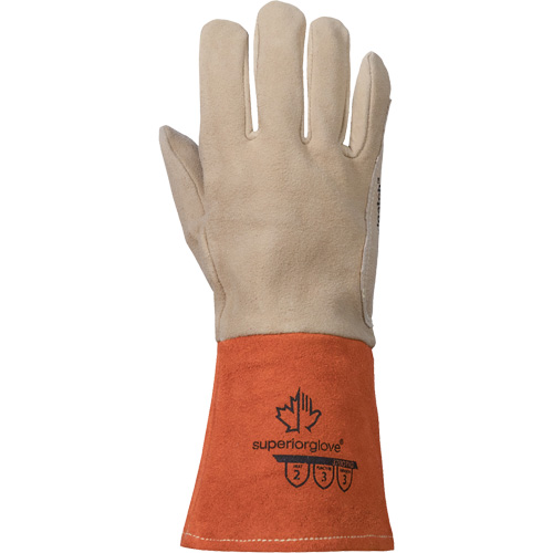 Gants de soudage TIG, Cuir fleur de daim, Taille Moyen Brunswick Fyr & Safety