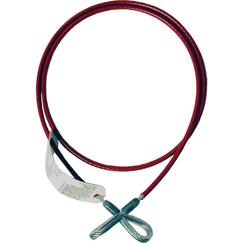 6' Anchorage Connector Cable, Sling, Temporary Use Brunswick Fyr & Safety