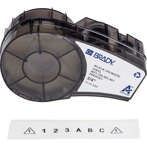 Repositionable Multi-Purpose Labels with Ribbon, Black Brunswick Fyr & Safety