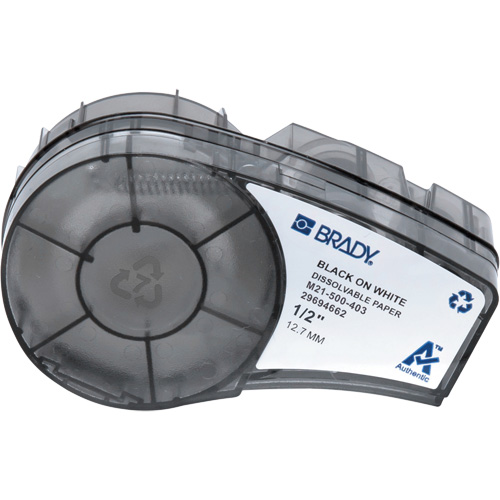 Water Soluble Labels with Ribbon, Black Brunswick Fyr & Safety