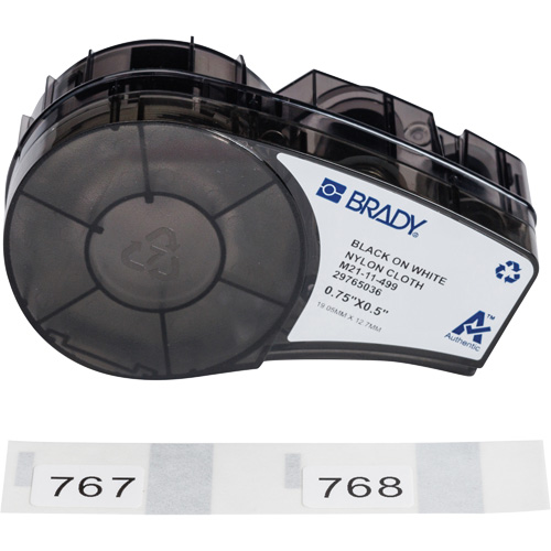 Aggressive Adhesive Multi-Purpose Labels with Ribbon, Black Brunswick Fyr & Safety