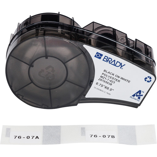 Harsh Environment Multi-Purpose Labels with Ribbon, Black Brunswick Fyr & Safety